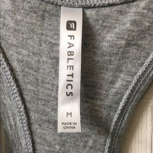 Fabletics Tops - EUC Fabletics Racerback Gray Workout Tank Medium Fabletics Tops - EUC Fabletics Racerback Gray Workout Tank Medium